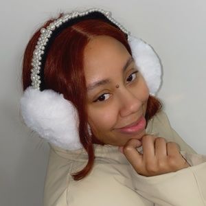White Fluffy Earmuffs